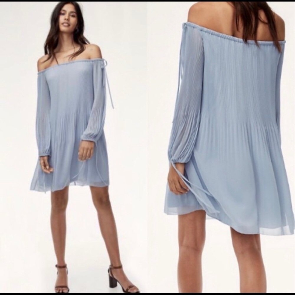 ARITZIA WILFRED RAISON DRESS - ALEUTIAN BLUE